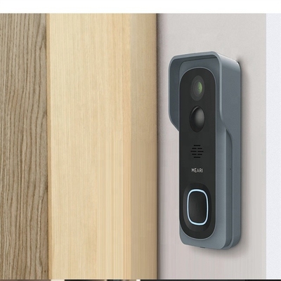 Anti Theft IP54 Smart Video Doorbell 1080p Hd Wireless Peephole Cam Door Bell