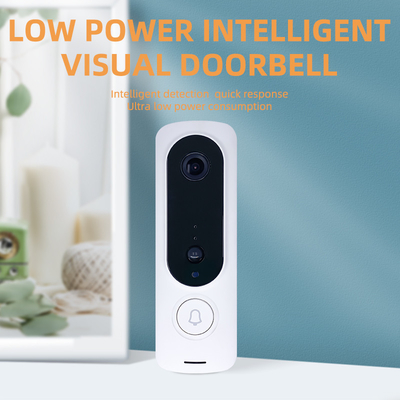 White PIR Tuya Video Doorbell Home Assistant Two Way Voice Speak