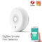 Plastic Cover Smart Alarm Smoke Zigbee Detector Tuya App Control Household Sensor