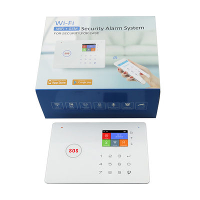 5V2A Touch Screen House Alarm 120dB Security Alarm System Wireless Gsm Alarm