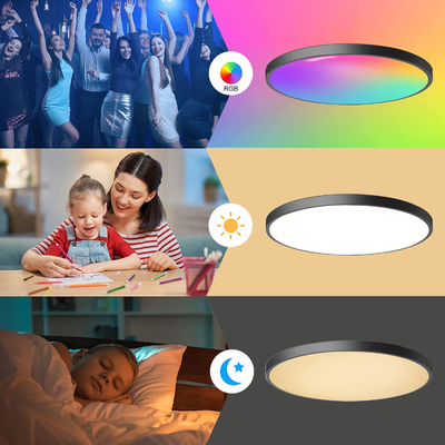 24w Tuya Smart Ceiling Light Colorful Rgb Remote Control Led Modern Music