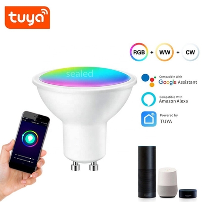 2700K-6500K GU10 Smart Bulb 450lm Smart Led Spotlight 5W For Bedroom