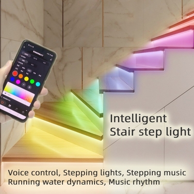 110lm Tuya Smart Stair Lights DC12V 1W Smart WiFi LED Light 6500K