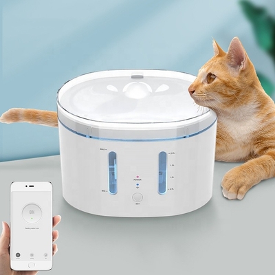 Rounded Automatic Smart Pet Feeder Multiple Pets 2.5L RoHS CE