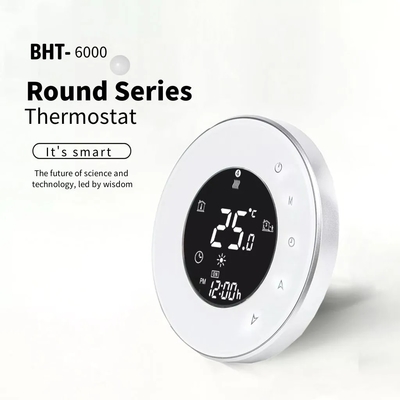 Indoor Smart Round Thermostat 16A Electric Floor Heating Thermostat