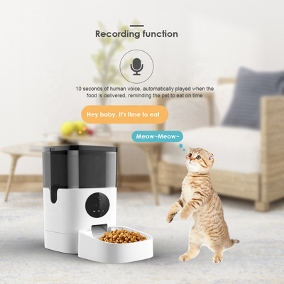 FCC ABS Smart Pet Feeder 6L Automatic Dog Feeder With Camera