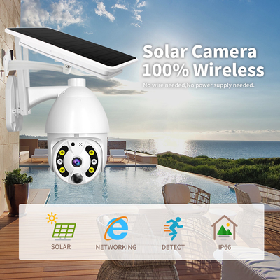 Outdoor IP66 Waterproof WiFi Wireless Solar Power Camera Night Vision 4g Sim Card CCTV Security 1080P IP Camera