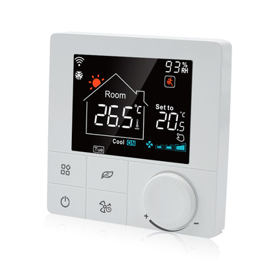 Glomarket Programmable Handwheel Smart Home Works Wi-Fi Thermostat with Full-Color LCD Screen Electrical Room Heating