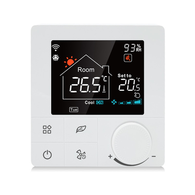 Glomarket Programmable Handwheel Smart Home Works Wi-Fi Thermostat with Full-Color LCD Screen Electrical Room Heating