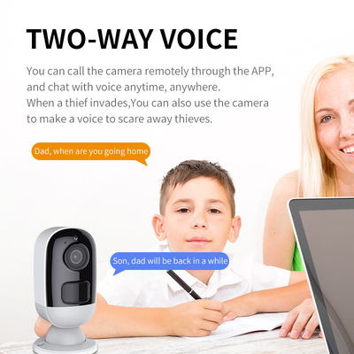 Glomarket Smart Home Wifi Wireless Camera Low Power 3MP Solar Battery Hd Night Vision WIFI Baby Audio Monitor Camera