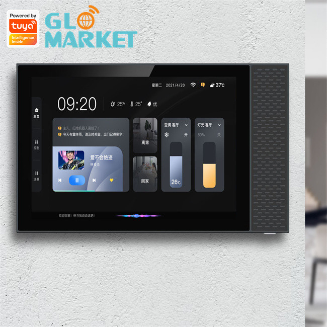 Tuya Smart Home Zigbee Gateway Wifi 7 Inch BLE Music Wall Touch Screen ...